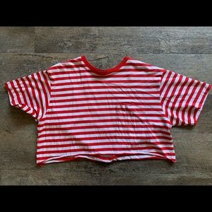 Striped crop top